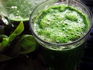 Have a green smoothie in the morning