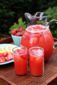 Home Made Strawberry Lemonade