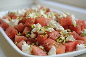 Watermelon and Goats Cheese Salad