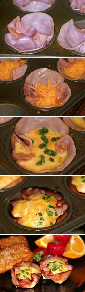 Clean Breakfast Ham Cups