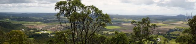 Panorama Mt Ninderry from the first lookout (not the top)