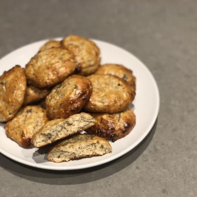 4 Ingredient Peanut Butter Banana Protein Cookies