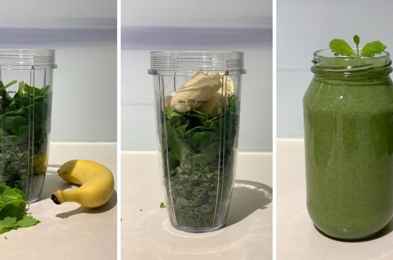 Post Workout Green Goddess Protein Smoothie